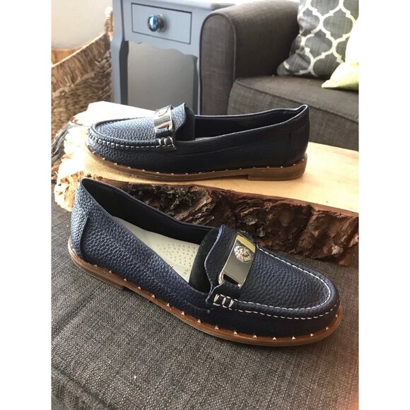Anne Klein Nasima Navy Blue Moccasins/Loafers Iflex size 5.5 - Picture 3 of 9